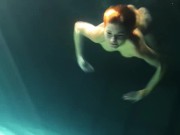 Babes swim and get naked underwater 12/16