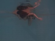 Babes swim and get naked underwater 4/16