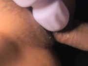 Use my favorite Vibrator with my husband fucking me 4/16