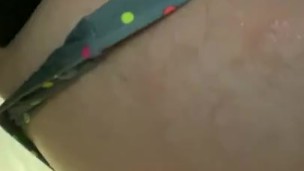 Femboy riding huge dildo