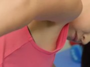 HOT TRAINER WITH BIG COCK IS HORNY FOR FUCK THE ASSHOLE OF TEEN CLIENT. ANAL PORN