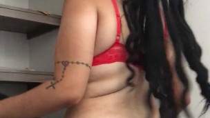 I find my stepmom undressing in my apartment