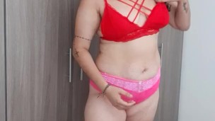 I find my stepmom in her underwear in my room waiting for me