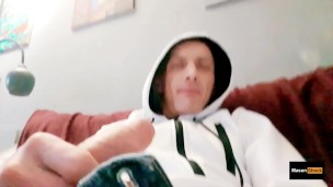 Horny Hoodie handjob