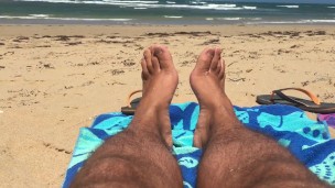 Imagine what you would do if you found these feet in a tent on the beach - Manlyfoot roadtrip