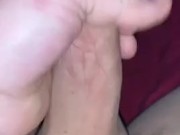 Masturbating before girlfriend comes into bedroom 💦 9/16