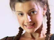 Marusya Mechta with vibrator in her pussy doing gymnastics 1/16