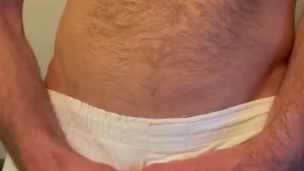 Hairy Cam Crest Cums in his Boxers