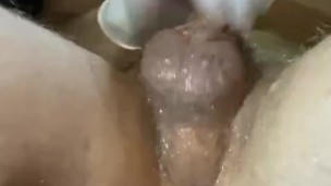 Straight guy fucks an 8.5 inch dildo and jerks off