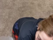 Ex-College Roommate Visits for One Final Blowjob from Heather Kane! 14/16