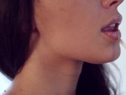 Thick Coed! Voluptuous Galina Watches Herself Rubbing That Curvy Body! 4/16