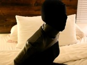 Bondage Girl Vibed in Armbinder