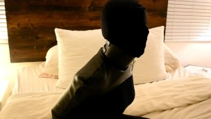 Bondage Girl Vibed in Armbinder