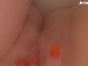 horny babe relaxing in foam bath.Underwater pussy play. 11/16