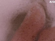 horny babe relaxing in foam bath.Underwater pussy play. 2/16