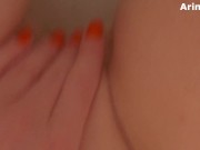 horny babe relaxing in foam bath.Underwater pussy play. 6/16