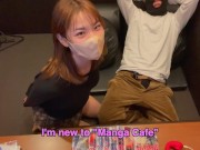 『漫喫デート盗撮』色白の美乳女子大生とマンガ喫茶で露出SEX！素人カップル/美少女/スタイル抜群/10代/歳の差/中出し/顔出し/リアル/変態/English subtitles♡RYO＆YUU♡ 1/16