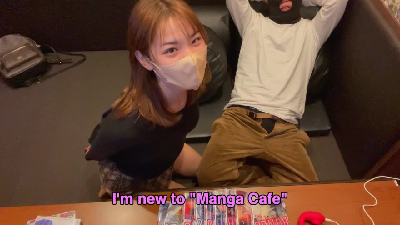 『漫喫デート盗撮』色白の美乳女子大生とマンガ喫茶で露出SEX！素人カップル/美少女/スタイル抜群/10代/歳の差/中出し/顔出し/リアル/変態/English subtitles♡RYO＆YUU♡ - Бесплатное секс видео - RedTube