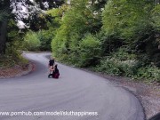 Be a good slut and suck my dick in public road