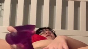 Chubby Cutie plays with herself