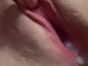 Petite Brunette Gets Massive Creampie 12/16