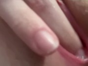 Petite Brunette Gets Massive Creampie 9/16