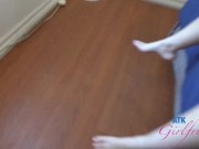 Scene with all-natural Leana Lovings who rides cock and takes it deep - Creampie GFE 2/16