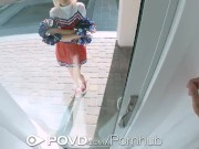 POVD Petite Blonde Gets Facialed 2/16