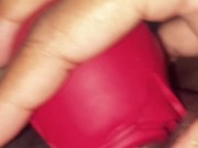 Clit Sucking: Rosey sucking my clit  7/16