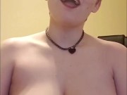 smoke and stroke with me- 420 arousal joi- busty pawg nymphomaniac cum together tit play loving 7/16