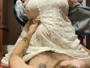 Taking a ride on that hard cock! 6/16