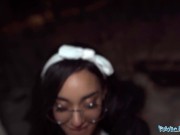 Public Agent Shagging over a washing machine with her glasses left on 5/16