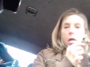 Step mom rolls up in truck