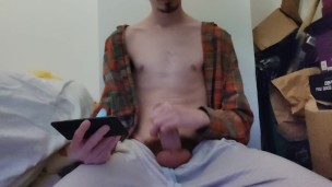 the evening wank and ejaculation
