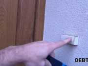 DEBT4k. Manipulative guy fucks the pregnant woman for the first time 2/16