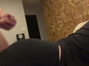 Cum on butt with leggings  11/16