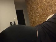 Cum on butt with leggings  5/16