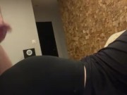 Cum on butt with leggings  6/16