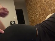 Cum on butt with leggings  8/16
