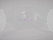 Couch Sex with Tattooed Brunette in VR 1/16