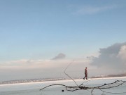 End of the day. Winter walk 4/16