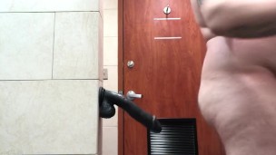 Huge dildo deep pounding 