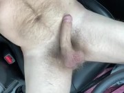 Car masturbation in the dog park. Lay back, drop pants and cum on my seat and myself.