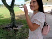YNGR - Big Booty Latina Summer Col Tries A BBC For The First Time