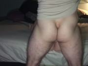 EDGE OF THE BED ROUGH PUSSY POUNDING - squirt pov - 2/16