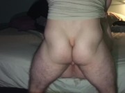 EDGE OF THE BED ROUGH PUSSY POUNDING - squirt pov -