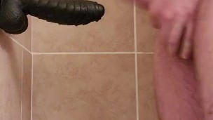 I play with my friend lucille (BBC dildo)
