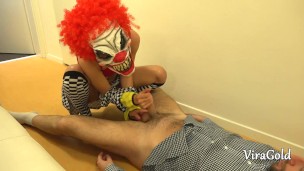 Porno Clown Prank with Fucking Pussy and Cumshot