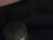 Rave night ends with vibrator play over panties