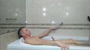 Quickie Selfie On Bed Continuing In Bath in Middle East Hotel - Nylon Lingerie Studio